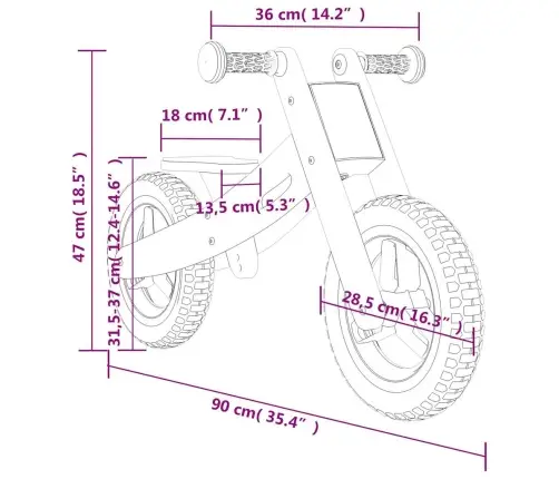 Bērnu Līdzsvara Ritenis, Rozā Vidaxl