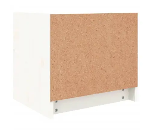 Naktsskapītis, Balts, 40X31X35,5 Cm, Priedes Masīvkoks Vidaxl