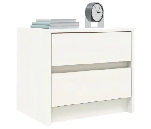 Naktsskapīši, 2 Gab., Balti, 40X31X35,5 Cm, Priedes Masīvkoks Vidaxl