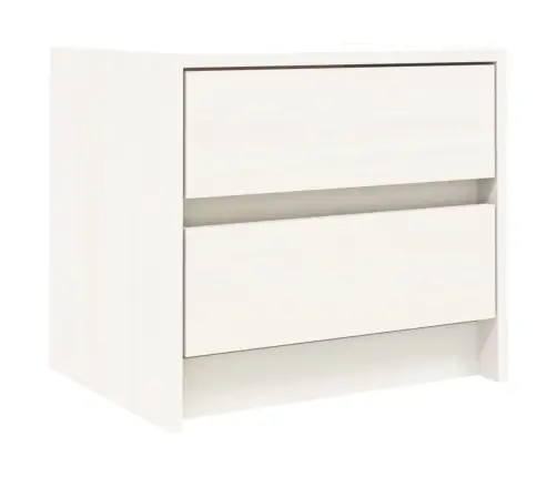 Naktsskapīši, 2 Gab., Balti, 40X31X35,5 Cm, Priedes Masīvkoks Vidaxl