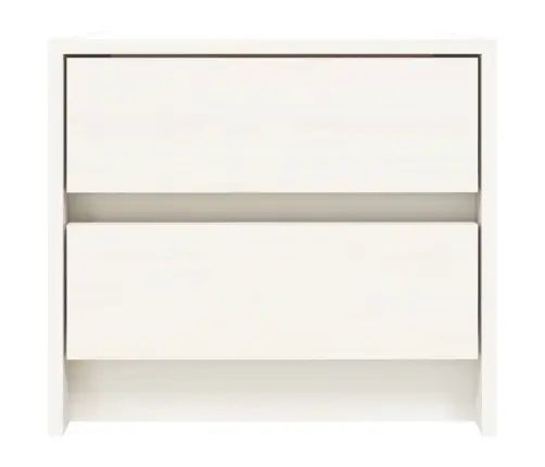 Naktsskapīši, 2 Gab., Balti, 40X31X35,5 Cm, Priedes Masīvkoks Vidaxl