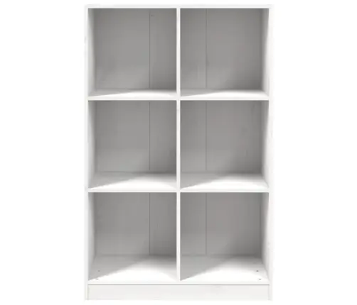 Raamatukapp, Valge, 70 X 33 X 110 cm Männipuit