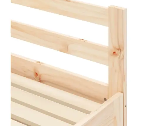 Lova Su Ištraukiama Dalimi, 90X200cm Pušies Medienos Masyvas