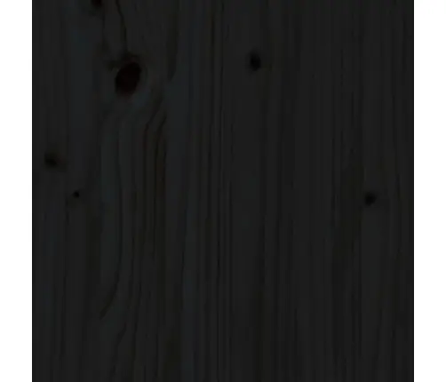 Päevavoodi Väljatõmmatava Osaga, Must, 90 X 200 cm Männipuit