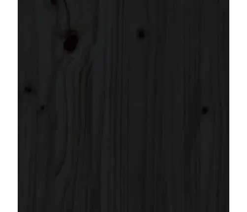 Päevavoodi Väljatõmmatava Osaga, Must, 80 X 200 cm Männipuit