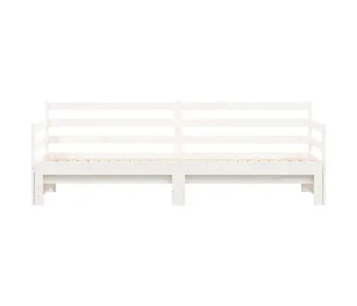 Izvelkams Dīvāns, Balts, 90X190 Cm, Priedes Masīvkoks Vidaxl