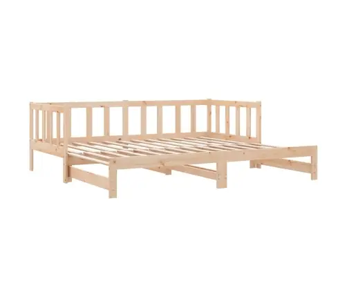 Izvelkams Dīvāns, 90X200 Cm, Priedes Masīvkoks Vidaxl