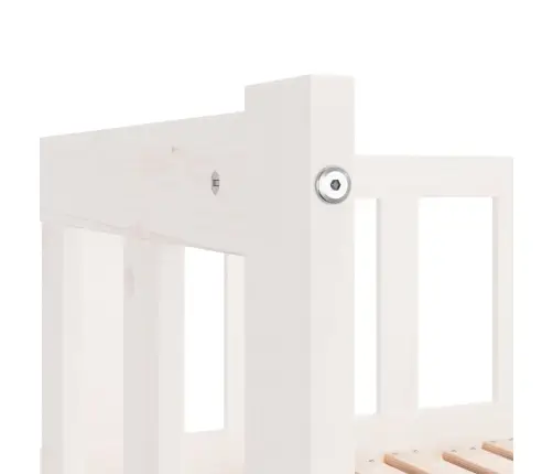 Izvelkams Dīvāns, Balts, 80X200 Cm, Priedes Masīvkoks Vidaxl