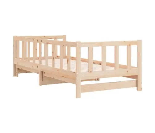 Izvelkams Dīvāns, 90X190 Cm, Priedes Masīvkoks Vidaxl