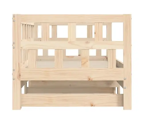 Izvelkams Dīvāns, 80X200 Cm, Priedes Masīvkoks Vidaxl