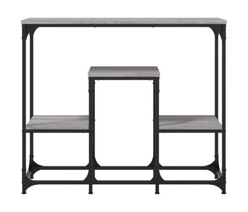 Konsoles Galdiņš, Pelēcīga Ozolkoka, 89,5X28X76 Cm Vidaxl