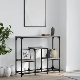 Konsolinis Staliukas, Pilkas Ąžuolo, 89,5X28X76cm Mediena