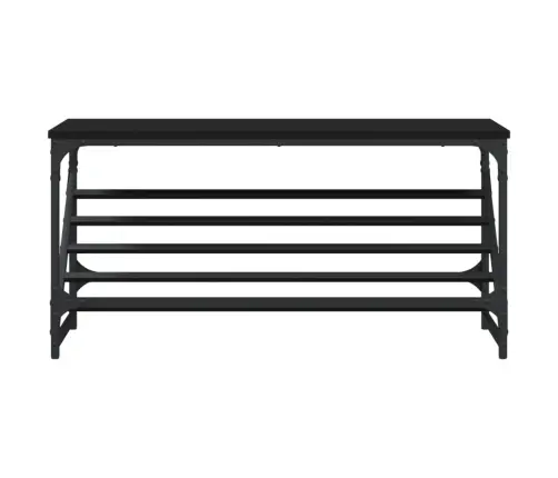 Apavu Plaukts, Melns, 90X30X45 Cm, Inženierijas Koks Vidaxl