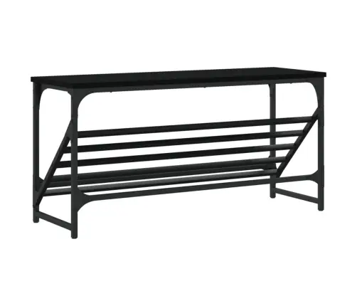 Apavu Plaukts, Melns, 90X30X45 Cm, Inženierijas Koks Vidaxl