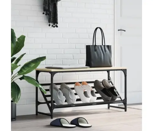 Lentyna Batams, Sonoma Ąžuolo, 90X30X45cm Apdirbta Mediena