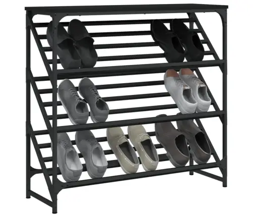 Lentyna Batams, Juodos Spalvos, 90X30X85cm Apdirbta Mediena