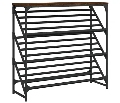 Apavu Plaukts, Ozolkoka Krāsa, 90X30X85 Cm, Inženierijas Koks Vidaxl