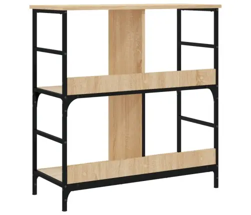 Grāmatplaukts, Ozolkoka, 78,5X33X82 Cm, Inženierijas Koks Vidaxl