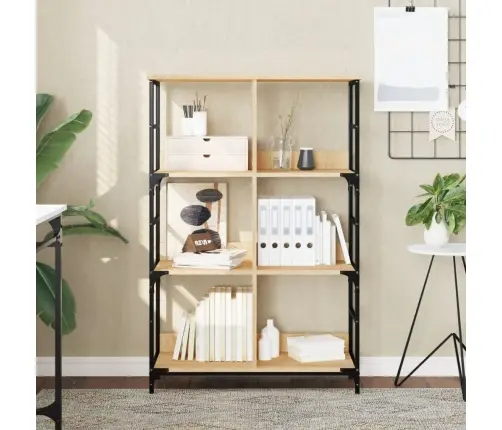 Grāmatplaukts, Ozolkoka, 78,5X33X117,5 Cm, Inženierijas Koks Vidaxl