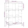Raamaturiiul, Hall Sonoma Tamm, 78,5X33X117,5 cm Tehispuit Raamaturiiul, Hall Sonoma Tamm, 78,5X33X117,5 cm Tehispuit