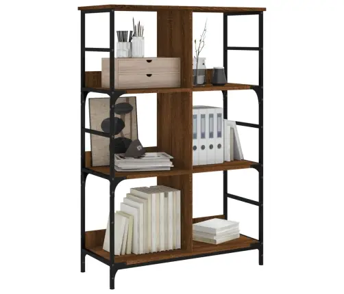 Raamaturiiul, Pruun Tamm, 78,5X33X117,5 cm Tehispuit