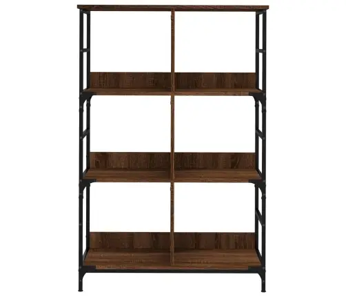 Raamaturiiul, Pruun Tamm, 78,5X33X117,5 cm Tehispuit