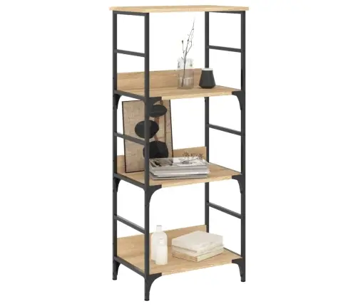 Grāmatplaukts, Ozolkoka, 50X33X117,5 Cm, Inženierijas Koks Vidaxl