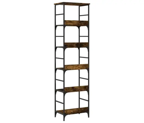 Grāmatplaukts, Ozolkoka, 50X33X188,5 Cm, Inženierijas Koks Vidaxl