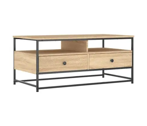 Kafijas Galdiņš, Ozola Krāsa, 100X51X45 Cm, Inženierijas Koks Vidaxl