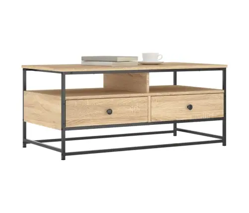 Kafijas Galdiņš, Ozola Krāsa, 100X51X45 Cm, Inženierijas Koks Vidaxl