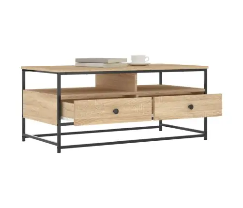 Kafijas Galdiņš, Ozola Krāsa, 100X51X45 Cm, Inženierijas Koks Vidaxl