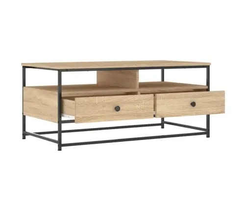 Kafijas Galdiņš, Ozola Krāsa, 100X51X45 Cm, Inženierijas Koks Vidaxl