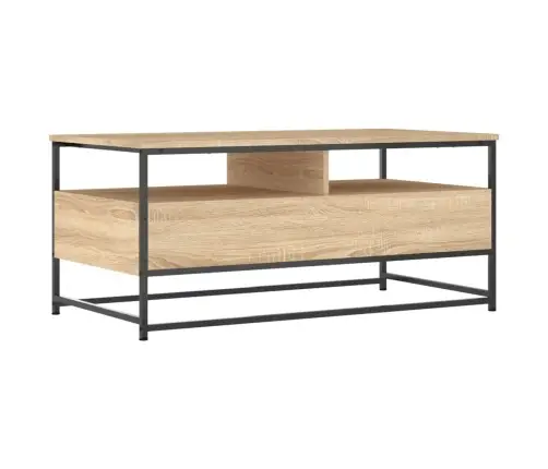 Kafijas Galdiņš, Ozola Krāsa, 100X51X45 Cm, Inženierijas Koks Vidaxl