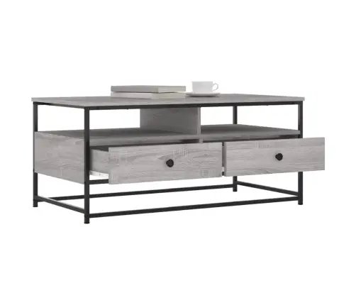 Kafijas Galdiņš, Pelēka Ozola, 100X51X45 Cm, Inženierijas Koks Vidaxl Kafijas Galdiņš, Pelēka Ozola, 100X51X45 Cm, Inženierijas Koks Vidaxl