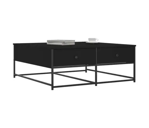 Kavos Staliukas, Juodos Spalvos, 100X99X40cm Apdirbta Mediena