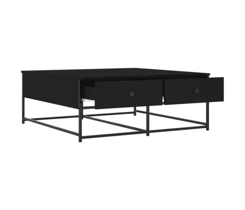 Kavos Staliukas, Juodos Spalvos, 100X99X40cm Apdirbta Mediena