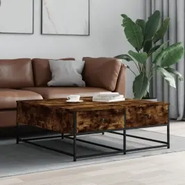 Kohvilaud, Suitsutatud Tamm, 100 X 99 X 40 cm Tehispuit