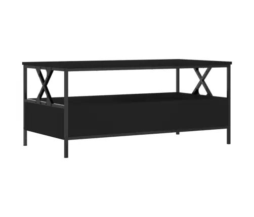 Kafijas Galdiņš, Melns, 100X51X45 Cm, Inženierijas Koks Vidaxl