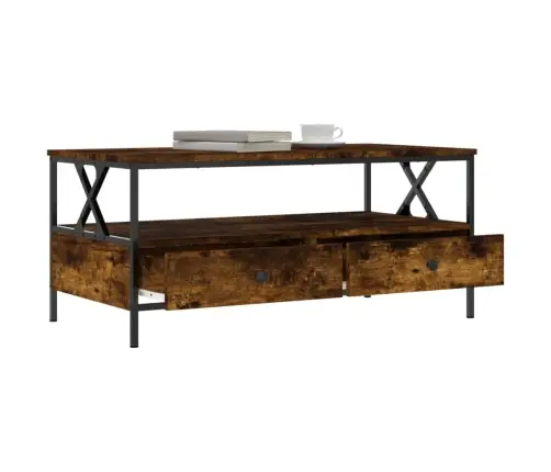 Kohvilaud, Suitsutatud Tamm, 100 X 51 X 45 cm Tehispuit Kohvilaud, Suitsutatud Tamm, 100 X 51 X 45 cm Tehispuit