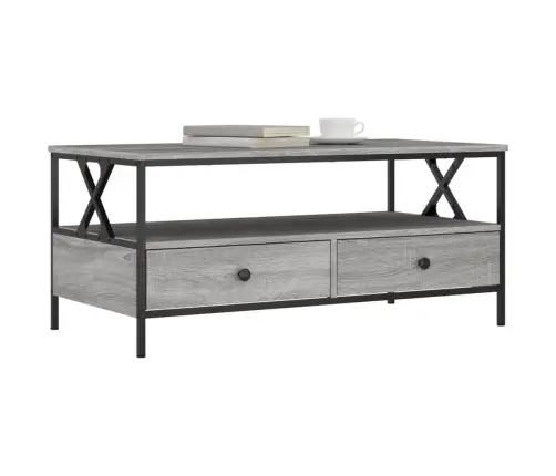 Kafijas Galdiņš, Pelēka Ozola, 100X51X45 Cm, Inženierijas Koks Vidaxl