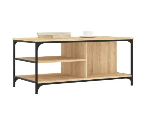 Kafijas Galdiņš, Ozola Krāsa, 100X50X45 Cm, Inženierijas Koks Vidaxl