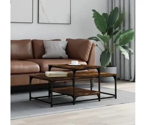 Kafijas Galdiņš, Ozola Krāsa, 102X60X45 Cm, Inženierijas Koks Vidaxl