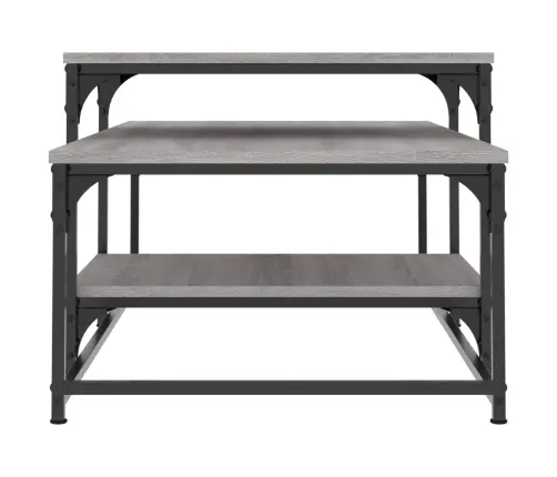 Kavos Staliukas, Pilkas Ąžuolo, 102X60X45cm Apdirbta Mediena Kavos Staliukas, Pilkas Ąžuolo, 102X60X45cm Apdirbta Mediena