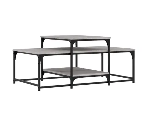 Kavos Staliukas, Pilkas Ąžuolo, 102X60X45cm Apdirbta Mediena Kavos Staliukas, Pilkas Ąžuolo, 102X60X45cm Apdirbta Mediena