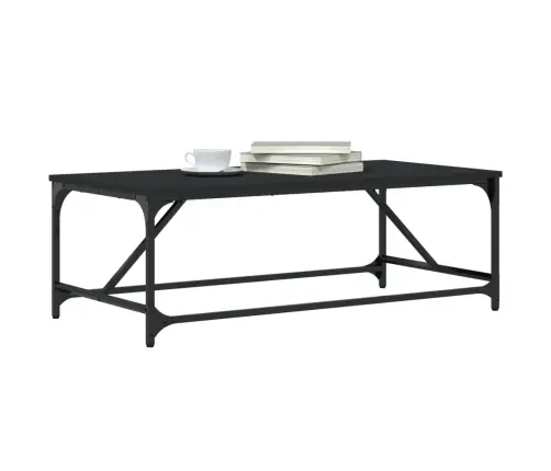 Kafijas Galdiņš, Melns, 100X50X35 Cm, Inženierijas Koks Vidaxl