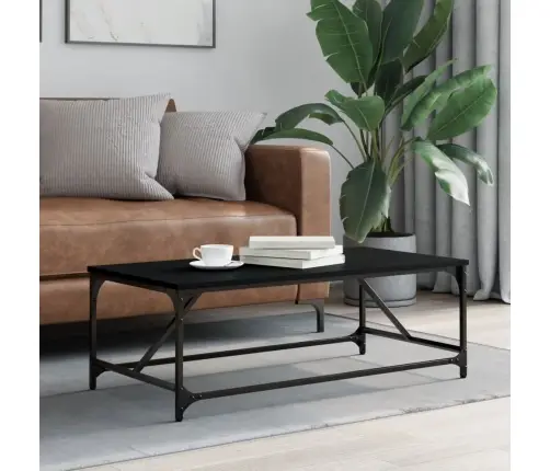 Kafijas Galdiņš, Melns, 100X50X35 Cm, Inženierijas Koks Vidaxl