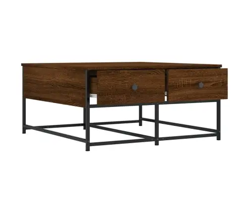 Kafijas Galdiņš, Ozolkoka Krāsa, 80X80X40 Cm, Inženierijas Koks Vidaxl