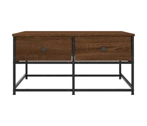 Kafijas Galdiņš, Ozolkoka Krāsa, 80X80X40 Cm, Inženierijas Koks Vidaxl