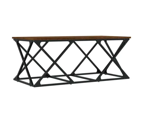 Kohvilaud, Pruun Tamm, 100 X 49 X 40 cm Tehispuit Kohvilaud, Pruun Tamm, 100 X 49 X 40 cm Tehispuit