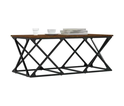 Kohvilaud, Pruun Tamm, 100 X 49 X 40 cm Tehispuit Kohvilaud, Pruun Tamm, 100 X 49 X 40 cm Tehispuit